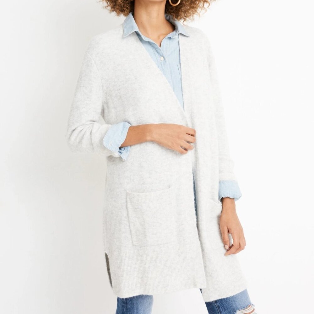 Madewell Soft Cream Cardigan Sweater